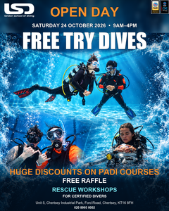 Free try dives at our Open Day — Saturday 24 October