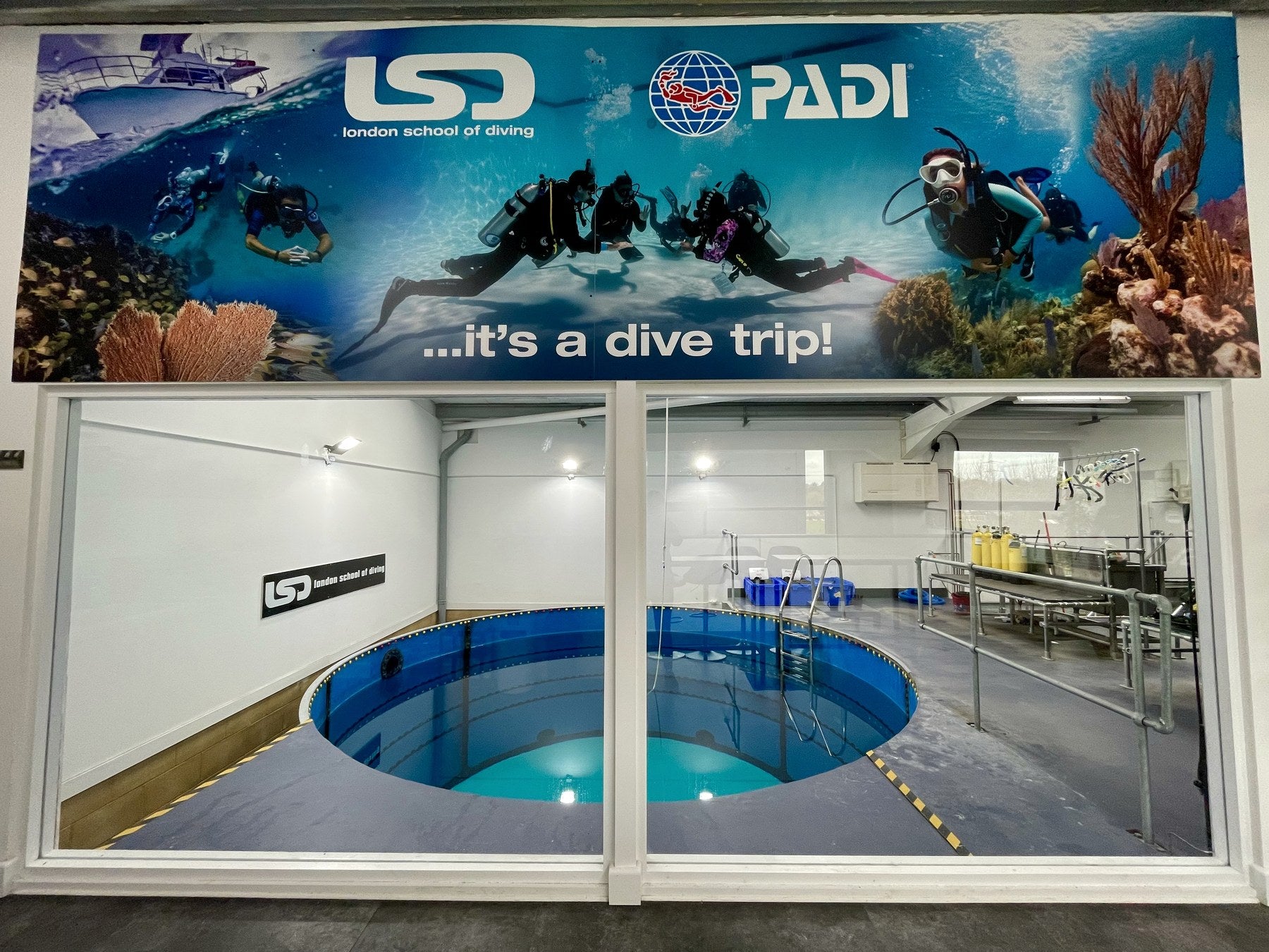 London School of Diving pool and training facilities